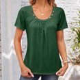 thumbnail image 1 of Aqestyerly T-shirt Blouse à Manches 3/4 Imprimé pour Femmes, Col Rond Décontracté Mode Ample pour Femmes, 1 of 7