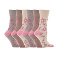 thumbnail image 1 of Gentle Grip - 6 Pairs Ladies Gentle Grip Non Elastic Crew Socks, 1 of 2