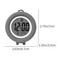 thumbnail image 3 of TopLLC Digital Electronic Clock LED Display Electronic Clock Stereo Digital Display Snooze Alarm Clock 12/24H Switching Countdown Time digital alarm clock, 3 of 8