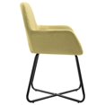 thumbnail image 2 of vidaXL Dining Chairs 2 pcs Green Fabric, 2 of 4