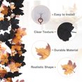 thumbnail image 3 of Uxcell 2 Pack Fall Garlands 5.7Ft Autumn Maple Leaves Garlands Black Yellow, 3 of 7