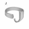 thumbnail image 1 of CUITING Fashion Adjustable Initial Alphabet Letter A-Z Ring Finger Rings Women Jewellery-Silver C, 1 of 9