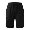 thumbnail image 4 of Diufon Men's Hiking Cargo Shorts Casual Printed Spring Summer Drawstring Outdoor Sport Shorts with Pockets, 4 of 5