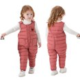 thumbnail image 1 of RXIRUCGD Barboteuse Bébé Garçon et Fille Plus Salopette en Polaire (Rouge Melon D\'eau, Taille : 3 Ans), 1 of 3