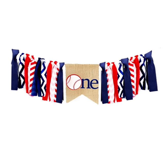 Party Banner Decorative Baseball Theme Hanging Banner Burlap Banner for Birthday