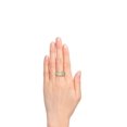 thumbnail image 2 of RYLOS Rings for Women 14K Yellow Gold Ring Classic Style 7X5MM Oval Gemstone &  Diamond Ring March Aquamarine Jewelry Size 8, 2 of 7