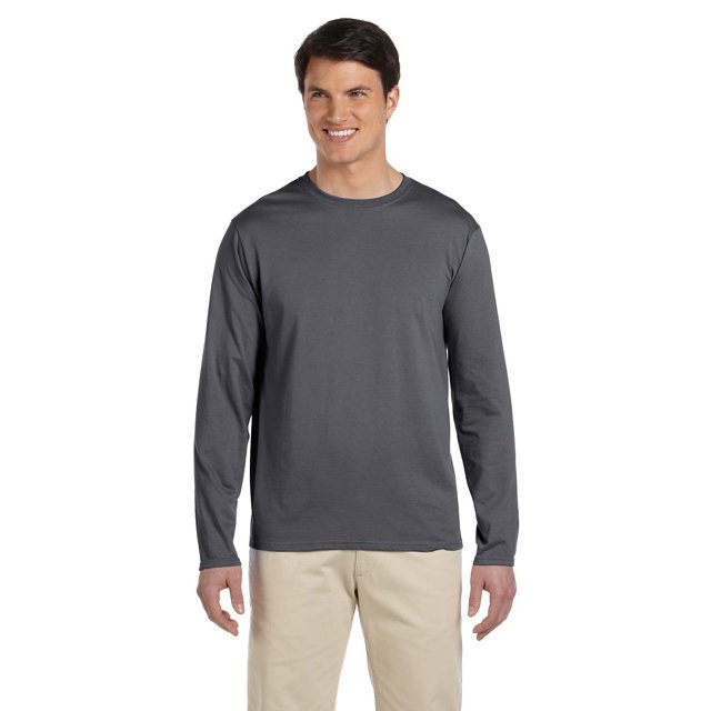 Gildan T-Shirt à Manches Longues 45 oz pour Adulte Softstyle - Charbon - 2TG