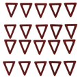 thumbnail image 2 of KLKCMS 20 Pcs Breloques Triangulaires en Bois pour Fabrication de Bijoux Artisanat Oreilles Pendantes Breloques Rouges, 2 of 8