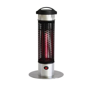 Chauffage d'extérieur portable électrique ENERG + HEA-21212 Infrared 1000W, Argent