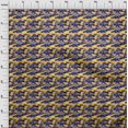 thumbnail image 4 of oneOone Viscose Chiffon Blue Fabric Abstracts Sewing Material Print Fabric By The Yard 42 Inch Wide, 4 of 5