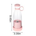 thumbnail image 3 of CaiYueKe Portable USB Rechargeable Blender, Mini Personal Blender, Smoothie Maker, Shaker Bottle, Travel Blender, Juice Blender, Ice Crusher, Protein Shaker, Compact Blender, 3 of 7