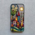 thumbnail image 1 of Hand Painted Forest House Phone Case For iphone 15 14 Pro Max Plus 11 13 12 Pro Max Mini X XR XS 7 8 Plus Shockproof Back Cover JIANGLANG, 1 of 1