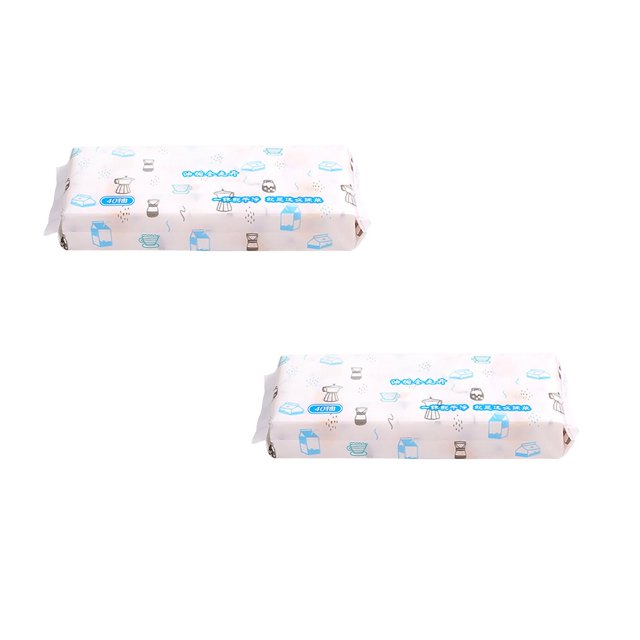 Oleegame 2PC Ten Dollar Items Household Kitchen Cleaning Lazy Rag Universal Water Washing Paper Removable Disposable Scouring Pad White