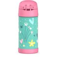 thumbnail image 2 of Bouteille isolée à pression de 12 Oz avec paille Funtainer de Thermos, Fleurs, 2 of 6