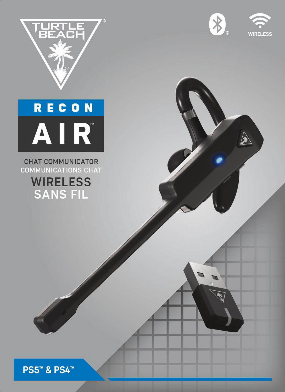 Turtle Beach® Recon Air™ PS5™ & PS4™ | Appareils mobiles équipés en Bluetooth® | PC Windows & Mac®