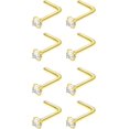 thumbnail image 1 of Gold Nose Studs for Women 2mm, 1 of 1