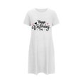 thumbnail image 5 of Amzcrzy Pyjamas pour Femmes Mode Imprimé Cœur Valentines Day Robe Décontractée Confortable à Manches Courtes Chemises de Nuit pour Femmes Valentines Day Cadeaux, 5 of 5
