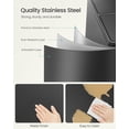 thumbnail image 2 of Trash Can , 2 x 8-Gallon Garbage Can for Kitchen, with 15 Trash Bags, 2 Compartments, Plastic Inner Buckets and Hinged Lids, Airtight, 2 of 7