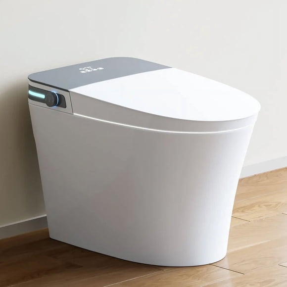 HOROW Smart Bidet Toilet 10'' Rough In with Auto open/close lid night light LED Display Off-Seat Flushing Heating Air Drying Warm Water