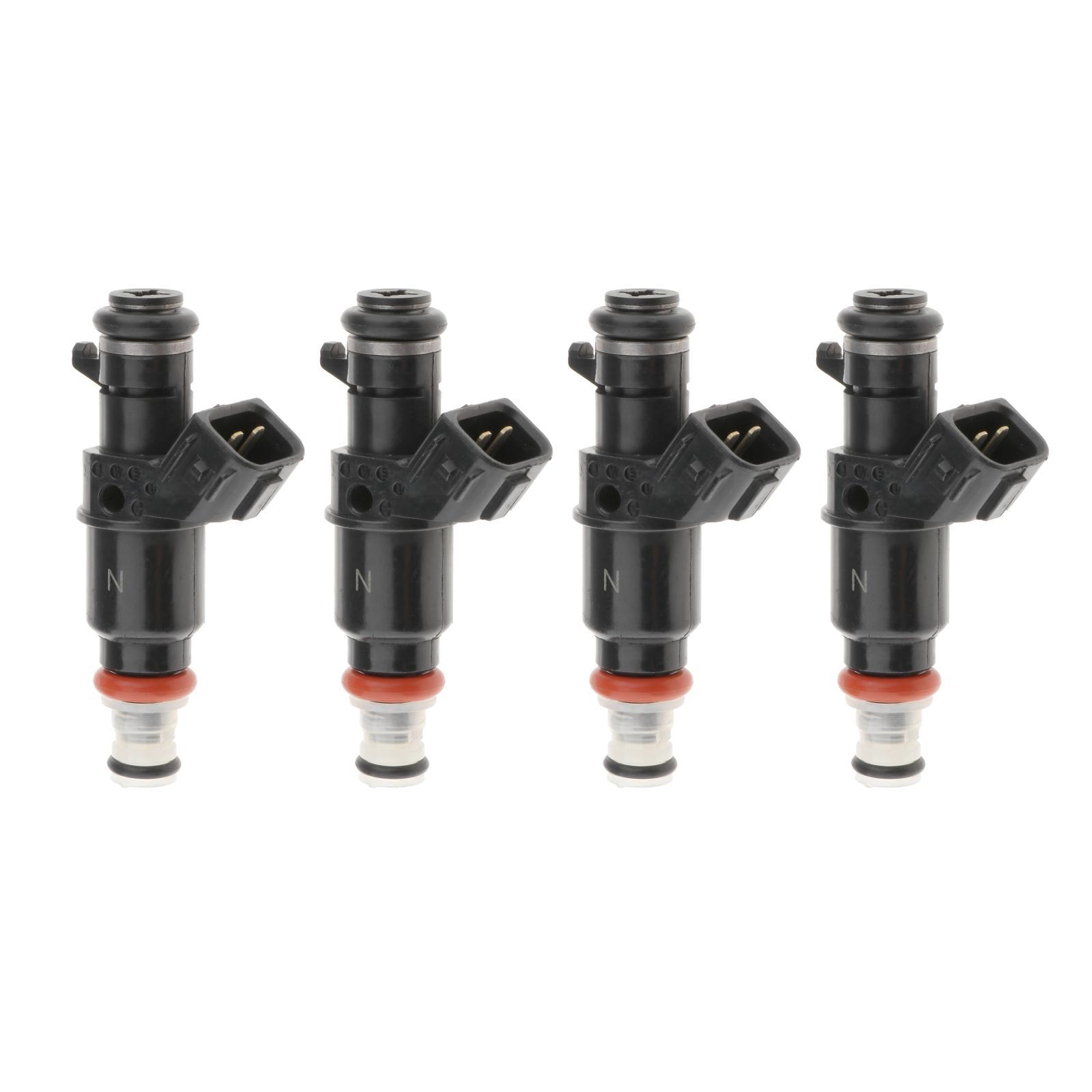 Miulika 4 Pcs Embouts d'Injecteurs de Carburant de Voiture de Remplacement Accessoires Automobiles Noir, avec 1