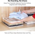 thumbnail image 4 of 2026 New Stackable Closet Organizer, Stackable Closet Clothing Organizer System, Non-Slip Space-Saving Folding Board System for T-Shirts, Pants & Sweaters (5PCS), 4 of 7
