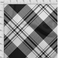 thumbnail image 4 of oneOone Rayon Black Fabric Tartan Quilting Supplies Print Sewing Fabric By The Yard 56 Inch Wide-7942, 4 of 4