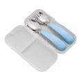 thumbnail image 1 of Stainless Steel Kids Travel Utensil Set, Portable Spoon Fork Training Cutlery with Case, 1 of 9