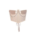 thumbnail image 3 of Faithtur Women's Waist Corset Chain Perspective Mesh Shapewear Girdle, 3 of 9