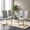 Light Gray with Gold Leg, variant on Sumdeal Dining Room Chairs Set of 4, Gray PU Leather Chairs with Gold Frame High Back Comfortable