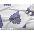 thumbnail image 3 of Soimoi Poly Georgette Fabric Leaves & Floral Block Print Sewing Fabric Yard 52 Inch Wide, 3 of 3