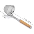 thumbnail image 2 of Oleegame 1PC Kitchen Utensils Set Stainless Steel Powder Hedge With Wooden Handle Colander Powder From Cooking Hedge Malatang Net Leaky Rice Line Fishing Oil Separation Kitchen Tools, 2 of 3