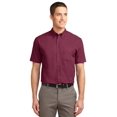 thumbnail image 1 of Port Authority Men's Short Sleeve Easy XS Burgundy/Light Stone, 1 of 1