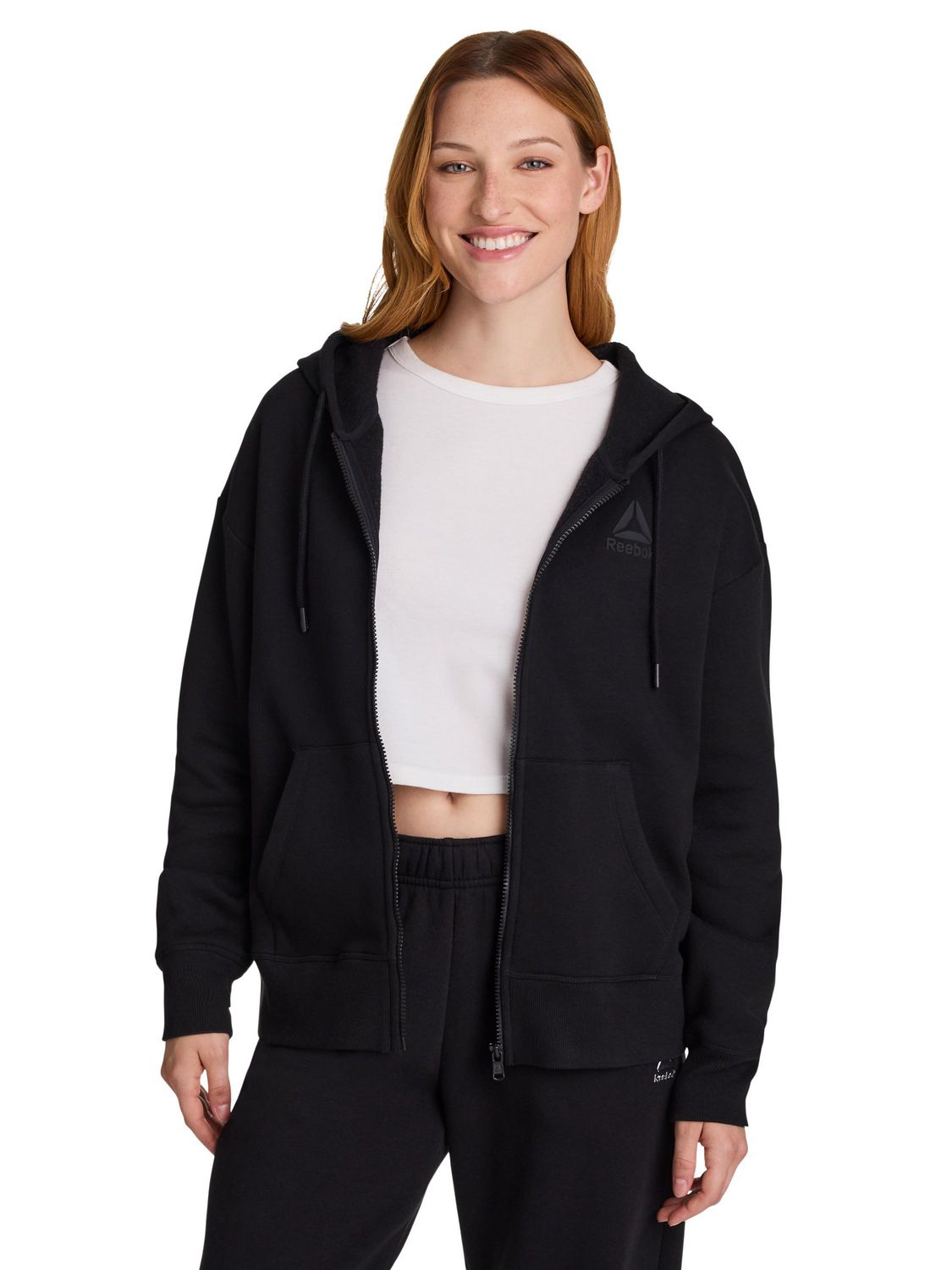 Reebok Chandail à capuchon zippé Legacy pour femmes