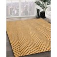 thumbnail image 3 of Ahgly Tapis Rectangulaire Lavable en Machine Intérieur Transitionnel Jaune Orange, 4 Pieds x 6 Pieds, 3 of 7