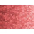 thumbnail image 1 of Ahgly Company Tapis Rectangulaire Rouge Lavable en Machine, 4 Pieds x 6 Pieds, 1 of 7