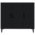 thumbnail image 3 of vidaXL Sideboard Black 90x34x80 cm Engineered Wood, 3 of 5