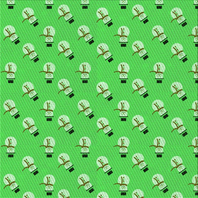 Ahgly Company Machine Washable Indoor Square Transitional Neon Green Area Rugs, 7' Square