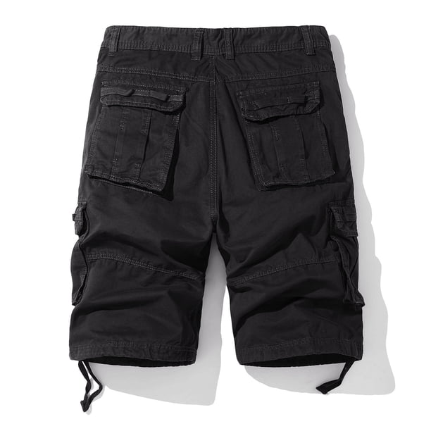 Penkiiy Mens Casual Twill Cargo Shorts Drawstring Classic Cargo