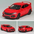 thumbnail image 3 of CUITING Alloy+ABS+Rubber 1 32 Model Car Diecast Sound & Light Gift for Honda Civic Type R, 3 of 5
