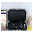 thumbnail image 3 of Portable Vinyl Record Player Vintage Handheld Leather Case Vinyl Record Player Phono Speaker, 3 of 6