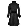 thumbnail image 3 of RXIRUCGD Chemise à Manches Longues pour Hommes, Col Rabattu, Noir, Taille : 2TG, 3 of 8