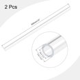 thumbnail image 2 of Unique Bargains 8mm ID x 12mm OD x 305mm Clear Rigid Acrylic Pipe Round Tube 2 Pack, 2 of 6