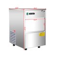 thumbnail image 2 of Costway Machine à Glaçons Automatique en Acier Inoxydable 58lbs/24h Freestand Usage Domestique Commercial, 2 of 10