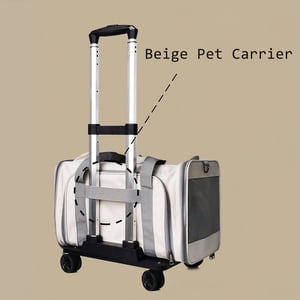 ZDSSY Pet Transporteur avec roues extensibles Space pour les petits chiens moyens & Chats (jusqu'à 42 Ib)
