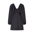 thumbnail image 4 of Gspmoly Robes Décontractées pour Femmes, Robe à Manches Longues pour Femmes à Col en V Longueur Genou Aguichant Rétro Coupe Ample Robe Formelle pour Femmes Offres Hebdomadaires, 4 of 5