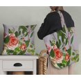 thumbnail image 5 of Soimoi Cotton Cambric Fabric Leaves & Ranunculus Floral Printed Craft Fabric by the Yard 42 Inch Wide, 5 of 5