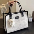 thumbnail image 3 of Ladies' canvas bag, tote bag, tote bag, commuting bag, single shoulder bag, 3 of 8