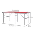 thumbnail image 2 of Soozier Table de ping-pong avec filet, pagaies et balles, 2 of 9
