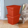 thumbnail image 5 of Sterilite Orange 68L Tote, 5 of 5