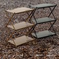 thumbnail image 2 of MesaSe Camping Cups Bowls Detachable Storage Rack Hung Shelf With Panel Hole Aluminum Alloy Bracket Picnic BBQ Tableware Cookware Storage Rack Campsite Tools Shelf, 2 of 7